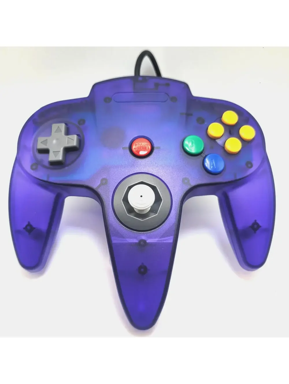 Nintendo 64 Wired Controller for N64 - TeknoGame® - Clear Grape Purple - NEW!